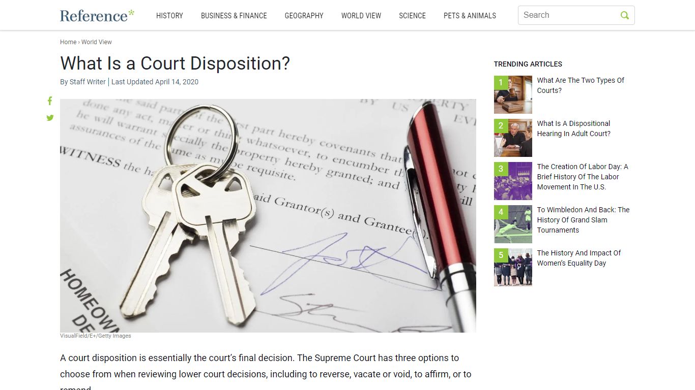 What Is a Court Disposition? - Reference.com